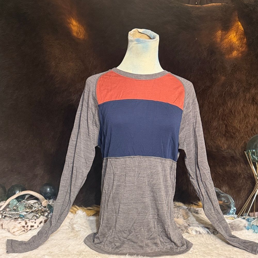 Colorblock Long Sleeve Smartwool Top M 6027